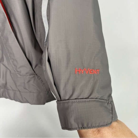 The North Face Coat Women's M Gray Coral Hyvent 3 In 1 Ski Jacket Hooded Zipper - Picture 6 of 17